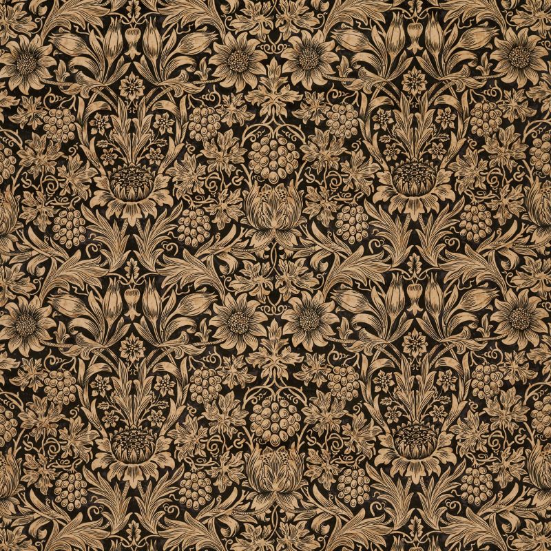 Sunflower Velvet Fabric Maple/Lichen