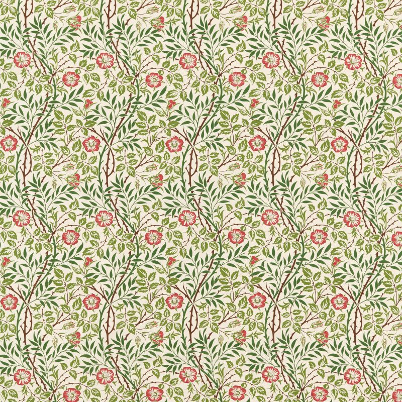Sweet Briar Fabric Boughs/Rose
