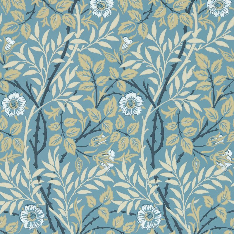 Sweet Briar Wallpaper Mineral/Linen