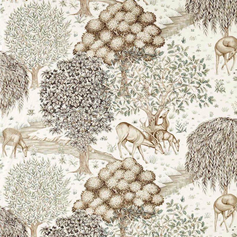 The Brook Wide Width Fabric Sage/Linen