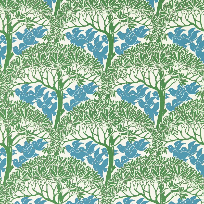 The Savaric Wallpaper Garden Green
