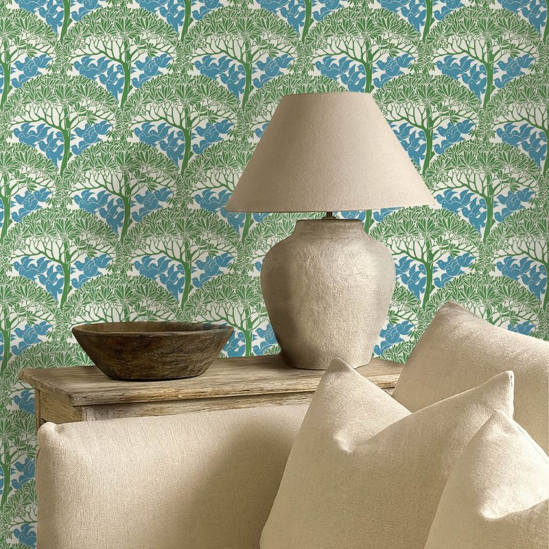 The Savaric Wallpaper Garden Green