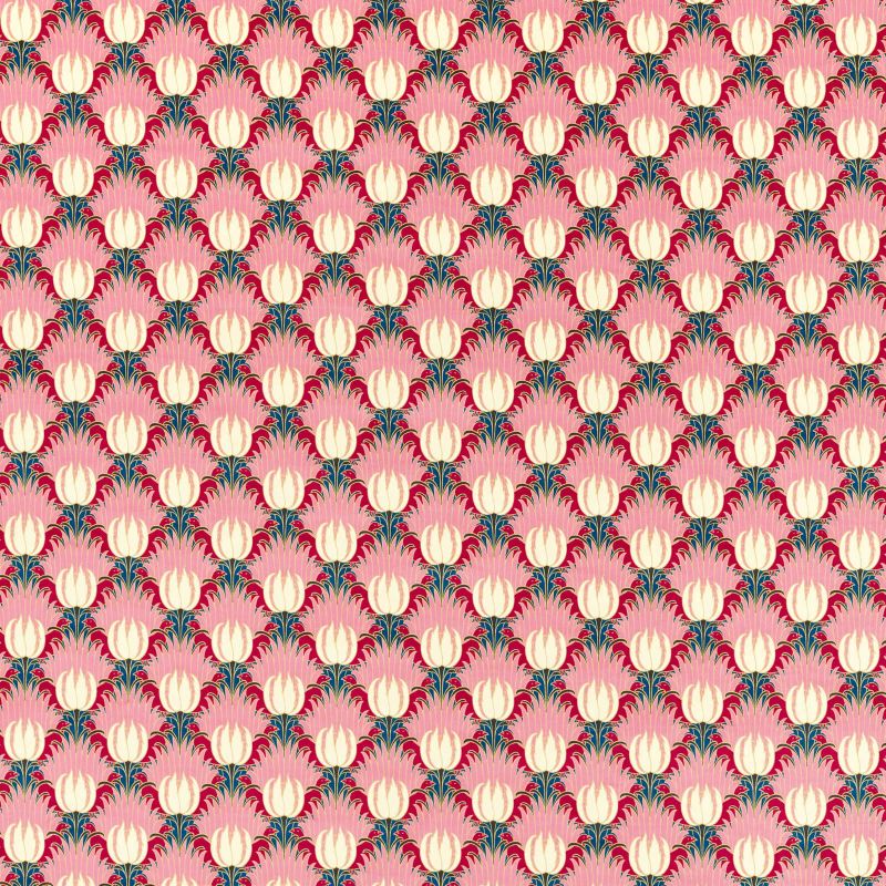 Tulip & Bird Fabric Amaranth & Blush