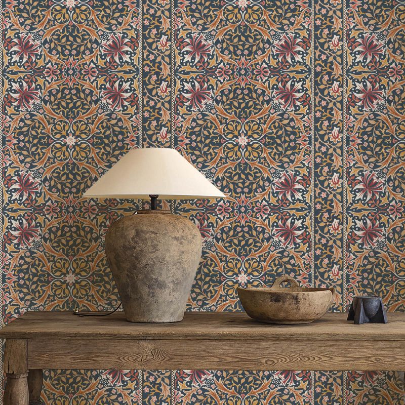 Walthamstow Wallpaper Indigo/Gold
