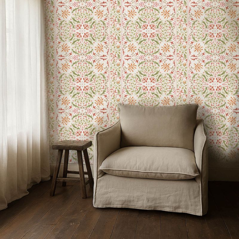 Walthamstow Wallpaper Rose/Nettle