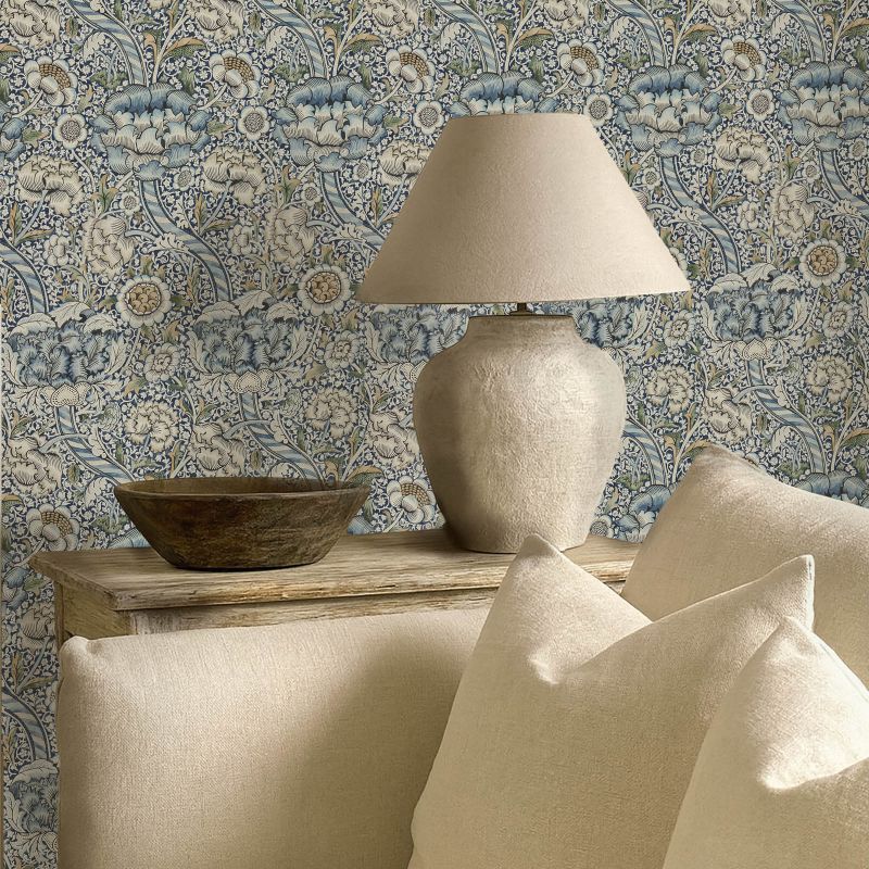 Wandle Wallpaper Blue/Stone