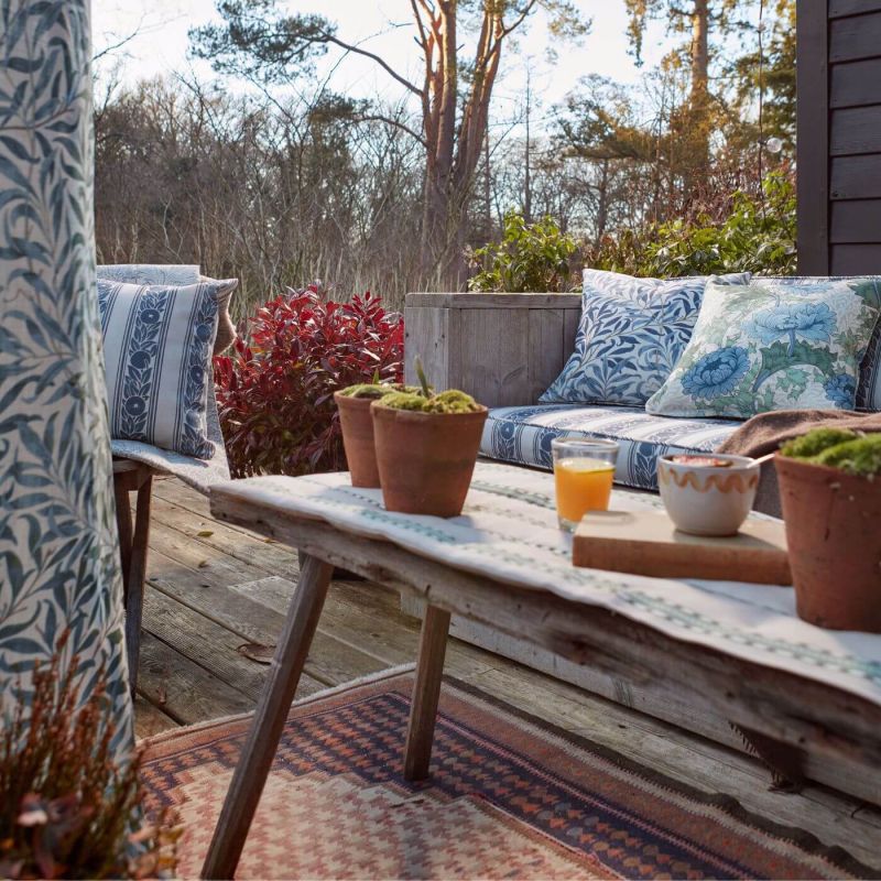 Willow Boughs Outdoor Fabric Indigo