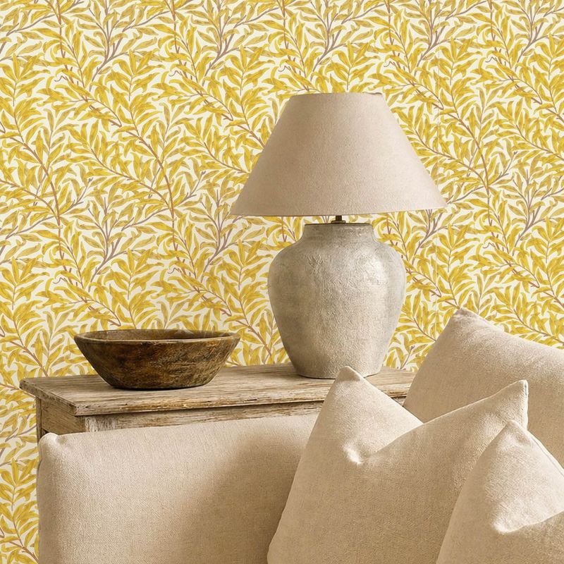 Willow Boughs Wallpaper Blue