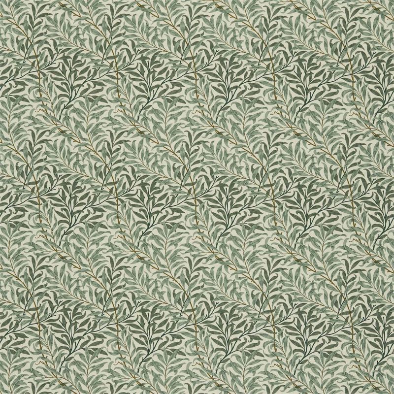 Willow Boughs Fabric Cream/Green