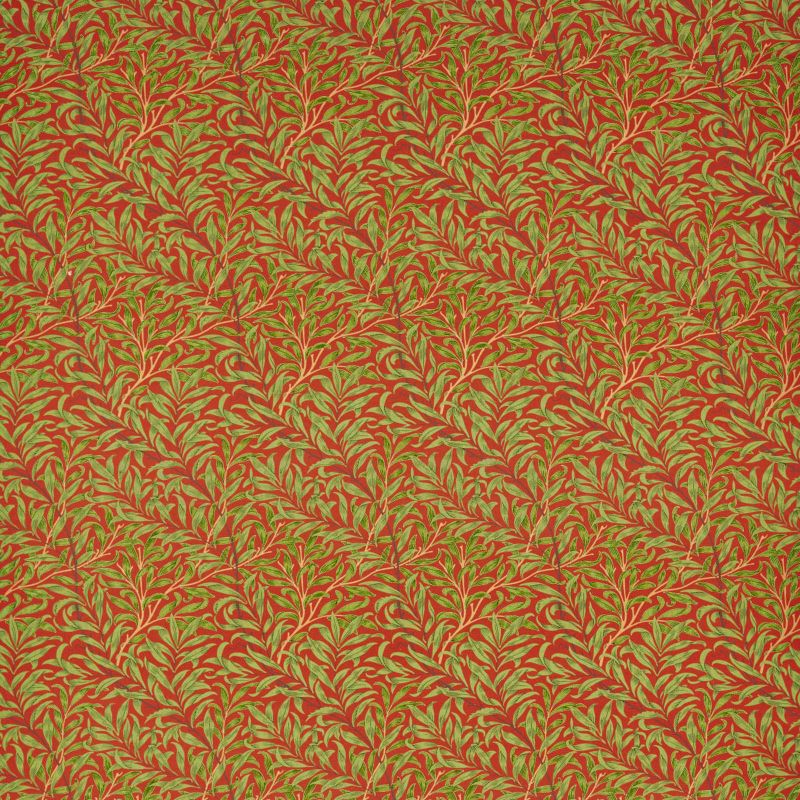 Willow Boughs Fabric Tomato/Olive