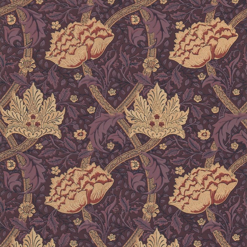 Windrush Wallpaper Aubergine/Wine