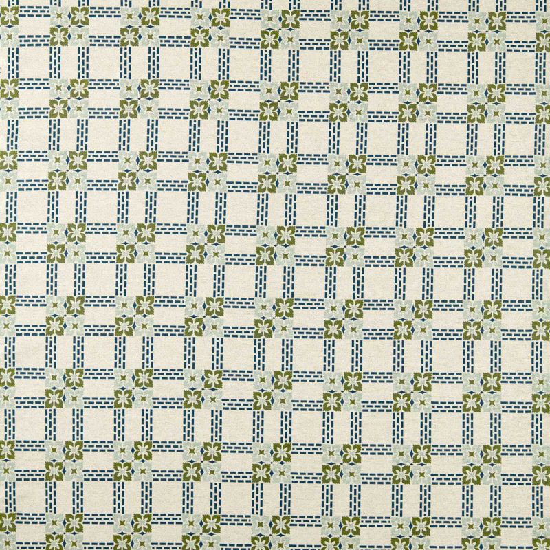 Wisley Weave Fabric Indigo/Artichoke