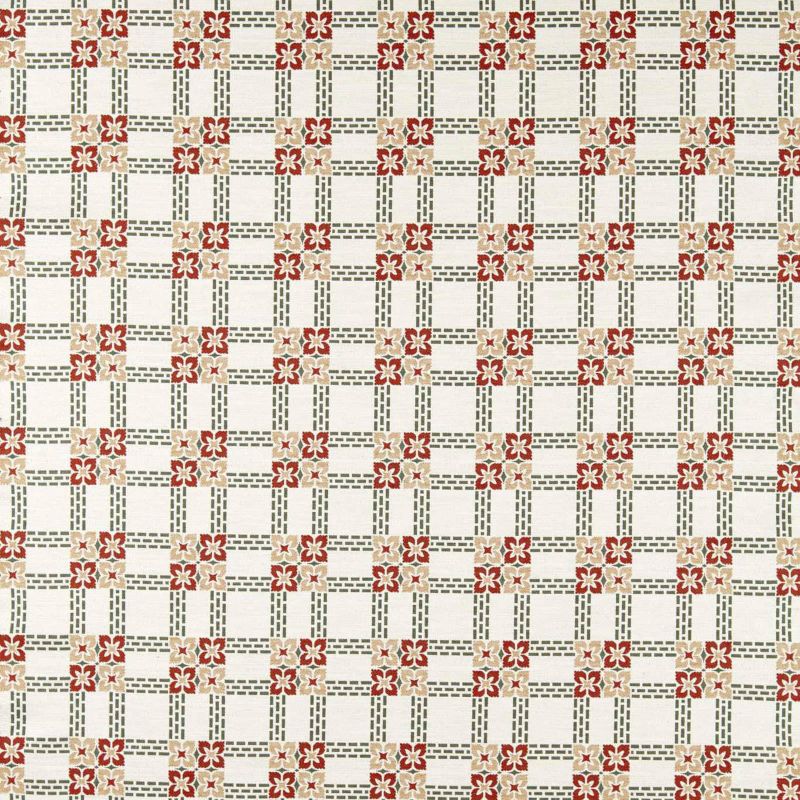 Wisley Weave Fabric Russet/Thyme