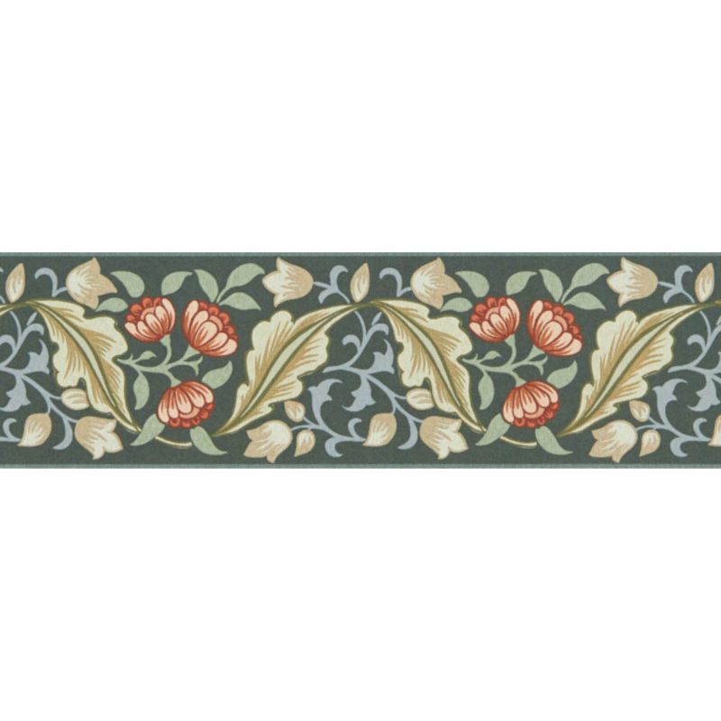 Morris & Co x The Huntington Bluebell & Peony Border Wallpaper - Thumbnail 3
