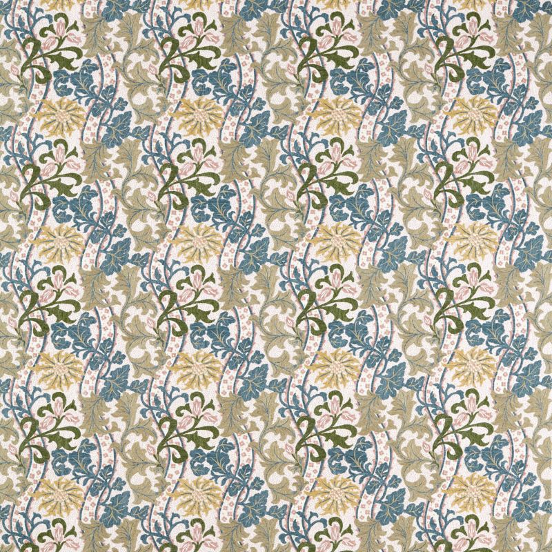 Cornflower Embroidery Fabric Lemon/Nettle