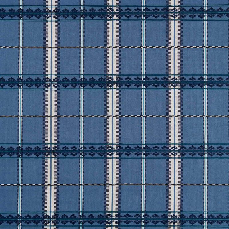 Hanover Check Fabric Indigo