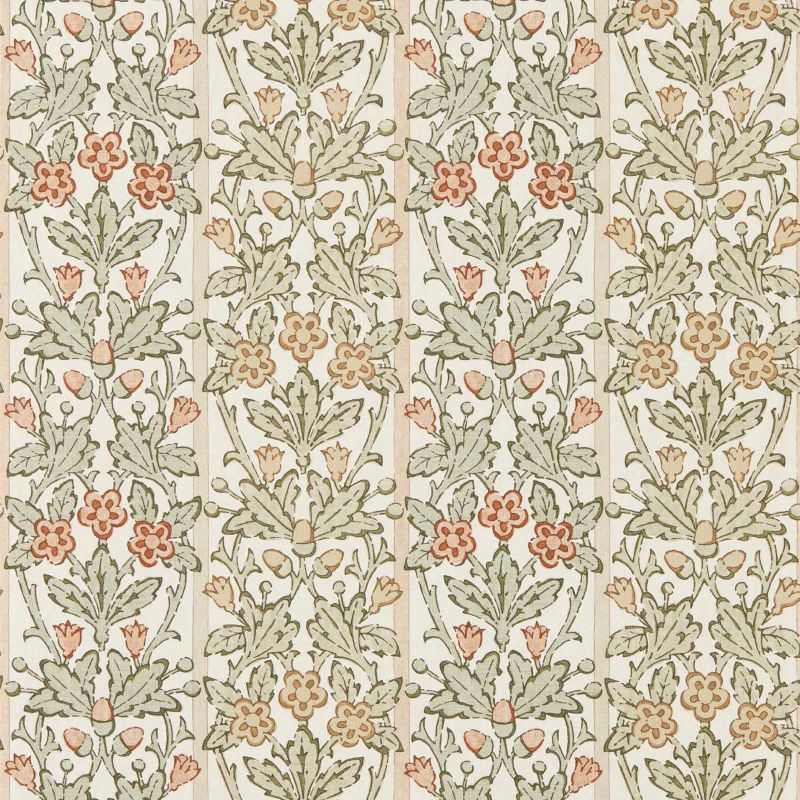 Oak & Blossom Wallpaper Chestnut/Primrose