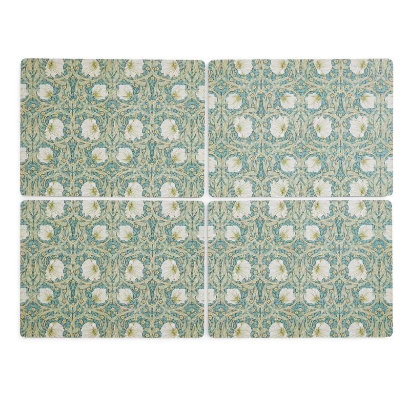 Pimpernel Set of 4 Large Placemats, Green Green