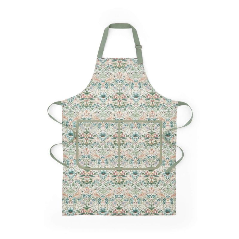 Strawberry Thief Apron, Cochineal/Willow Cochineal/Willow