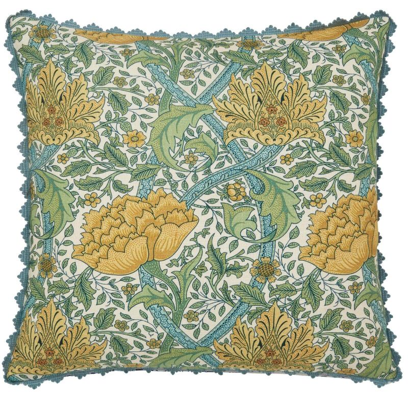 Windrush Cushion, Sage & Indigo Sage & Indigo