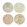 Dessert Plates Set of 4, Multi Multi