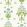 Meadow Sweet Wallpaper Cobalt/Grass green