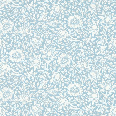 Mallow Wallpaper in Powder Blue by Morris & Co display picture 1