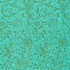 Bird & Anemone Wallpaper Olive/Turquoise