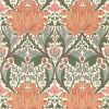 Helena Wallpaper Peach/Teal