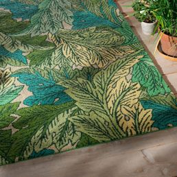 Acanthus Outdoor rug Nettle/Sky Blue 46766-200616 Nettle/Sky Blue