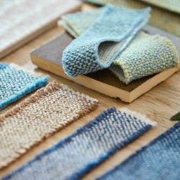 Amble Weave Outdoor Fabric Mineral Blue