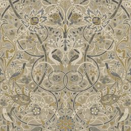 Bullerswood Wallpaper Stone/Mustard