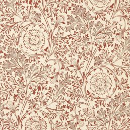 Chamomile Wallpaper Flax/Madder