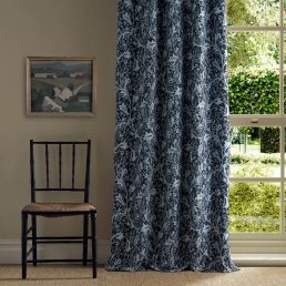 Clover & Vine Weave Fabric Indigo