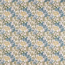 Cornflower Embroidery Fabric Lemon/Nettle