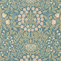 Daisy & Oak Wallpaper Powder Blue/Blush