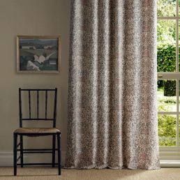 Daisy & Oak Warp Print Fabric Chestnut/Primrose