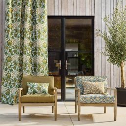 Amble Weave Outdoor Fabric Dearle Blue