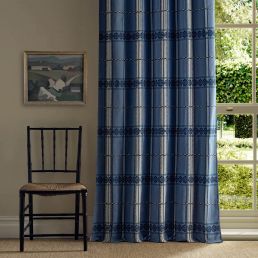 Hanover Check Fabric Indigo