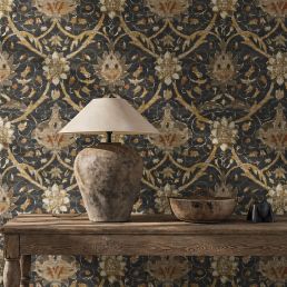 Montreal Wallpaper Charcoal/Bronze
