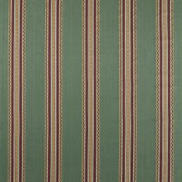 Pimlico Stripe Fabric Teal/Mulberry