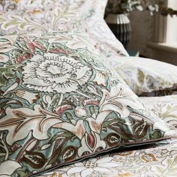 Strawberry Thief - Severne Cushion, Cochineal Pink Cochineal Pink