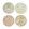 Dessert Plates Set of 4, Multi Multi
