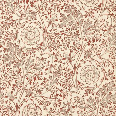 Chamomile Wallpaper Flax/Madder
