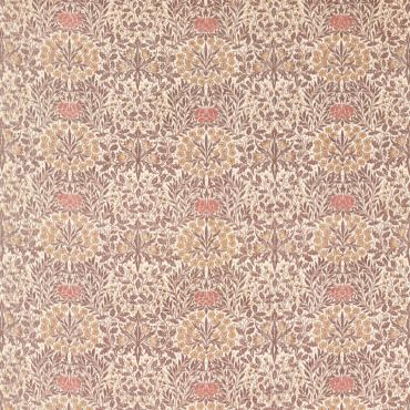 Daisy & Oak Warp Print Fabric Chestnut/Primrose