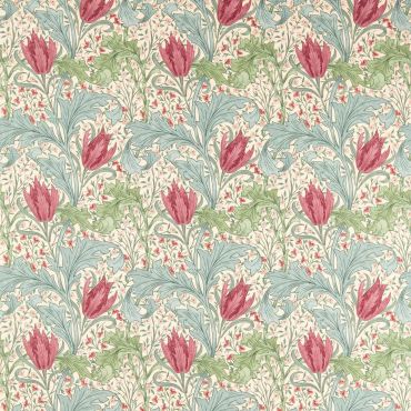 Lent Lily Fabric Plum/Bayleaf