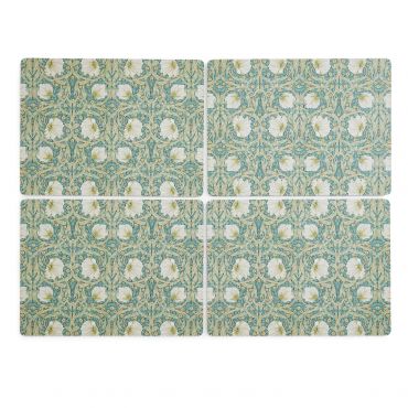 Pimpernel Set of 4 Large Placemats, Green Green