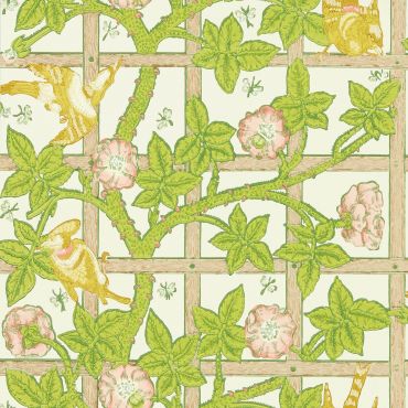 Trellis Wallpaper Summer Yellow