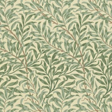 Willow Boughs Wallpaper Green