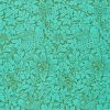 Bird & Anemone Wallpaper Olive/Turquoise